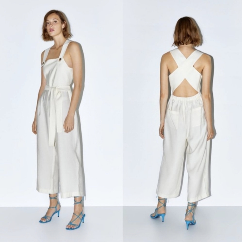 Zara Open Back Starps Jumpsuit